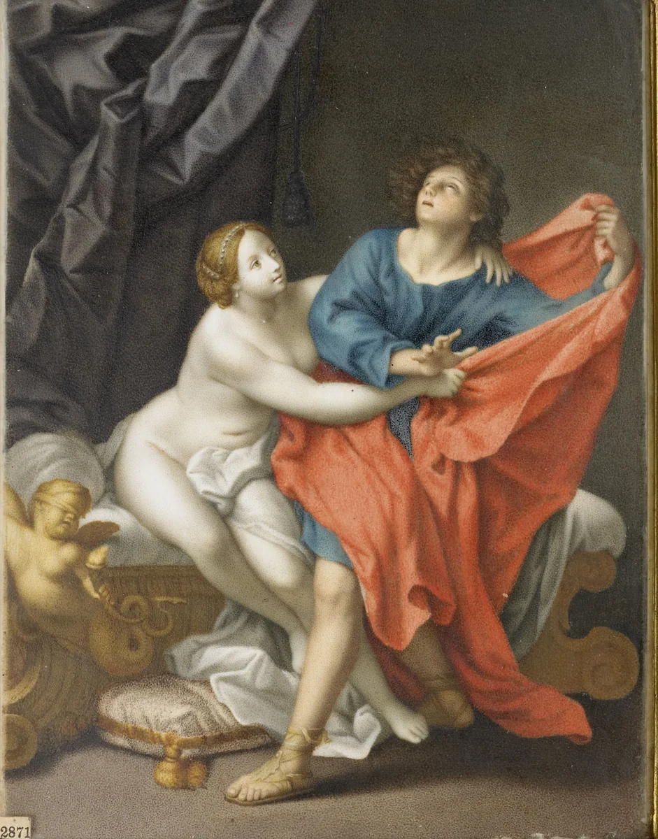 Jozef en de vrouw van Potifar by Felice Ramelli, painting, 1726