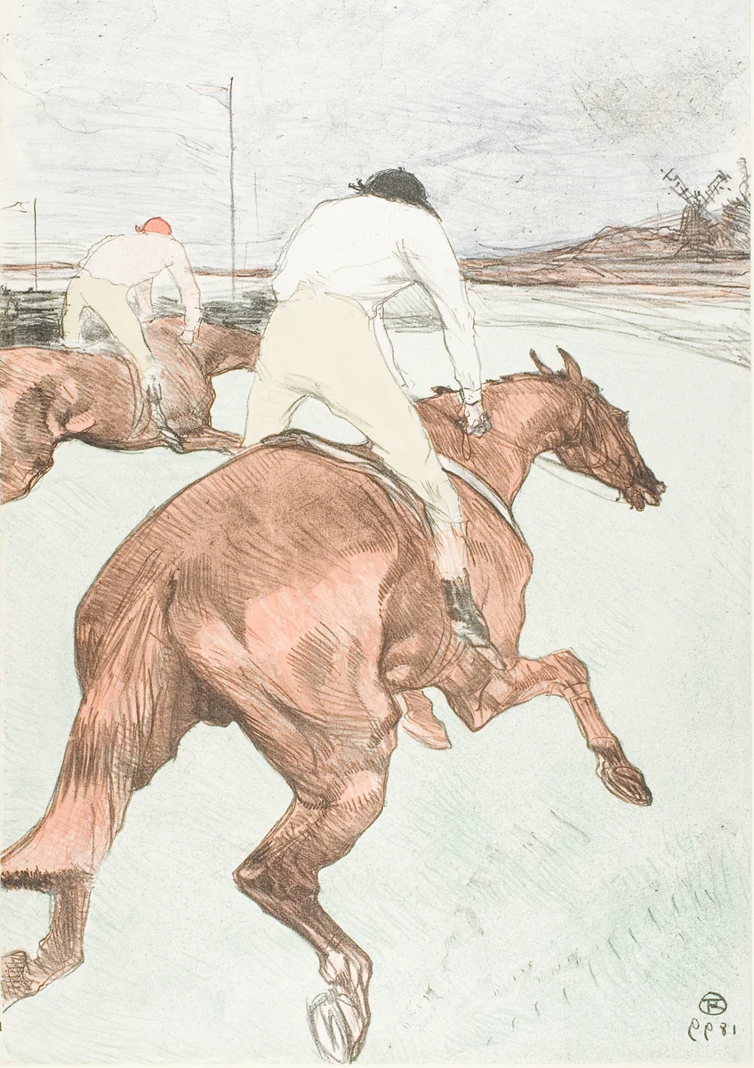 The Jockey by Henri de Toulouse-Lautrec, print, 1899