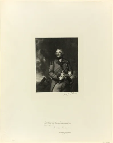 Portrait of Lord Heathfield, from Old English Masters by Timothy Cole, print, 1897