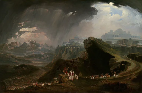 Joshua Commanding the Sun to Stand Still upon Gibeon by John Martin, painting, 1816