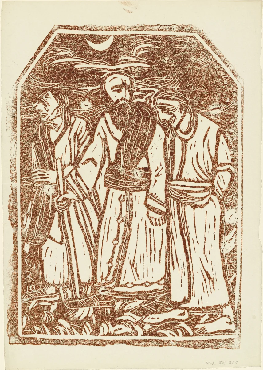 Nomads (Wanderer) by Christian Rohlfs, print, 1910