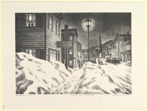 Home Town Winter by Carlos Anderson, print, 1935-1943