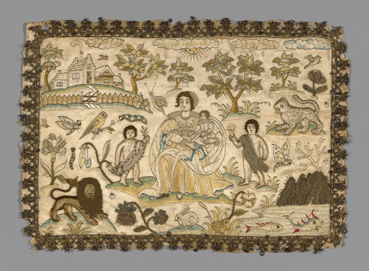 Panel by England, textile, 1601-1700