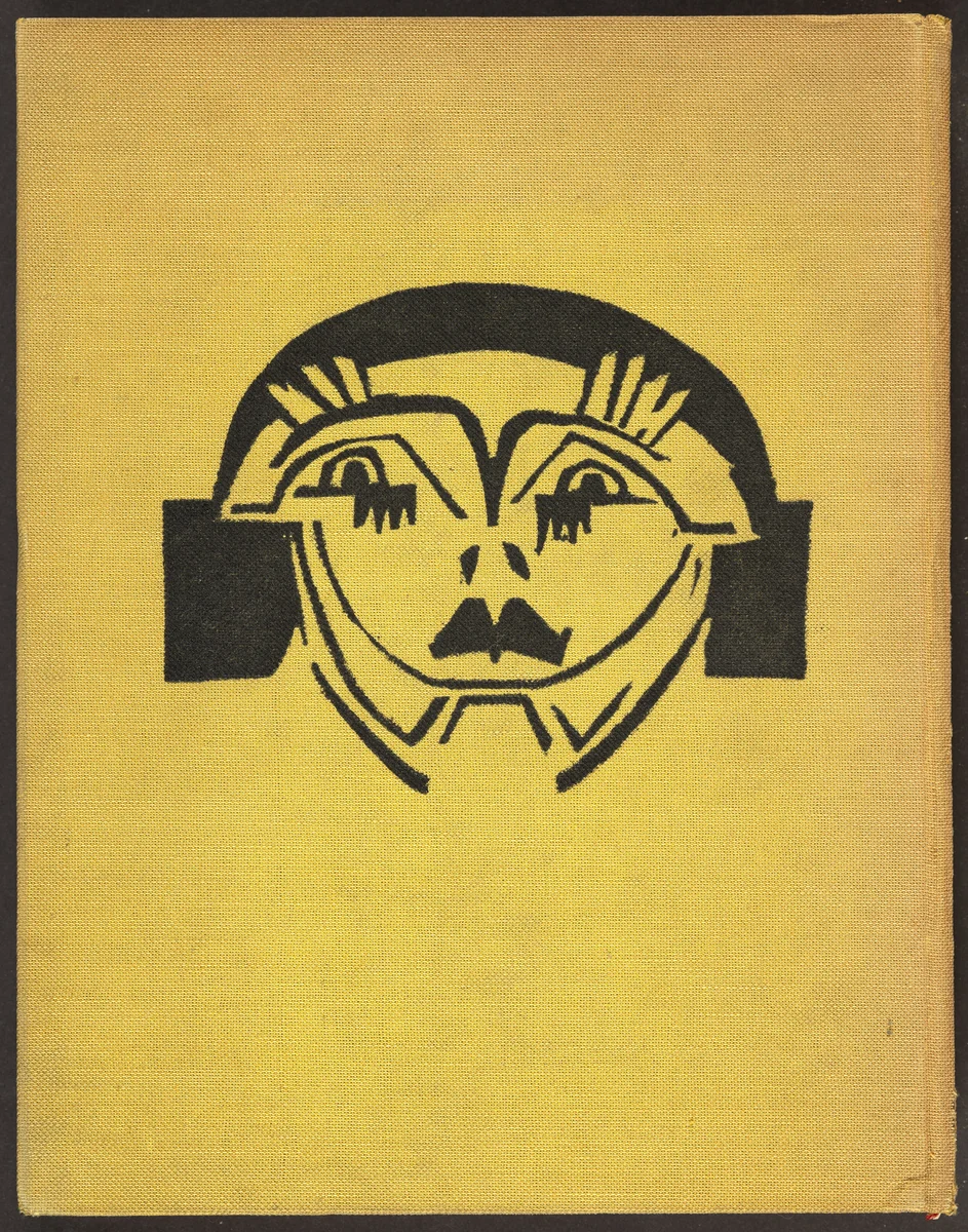 Back cover from Kirchner Zeichnungen (Kirchner Drawings) by Ernst Ludwig Kirchner, volume, 1925