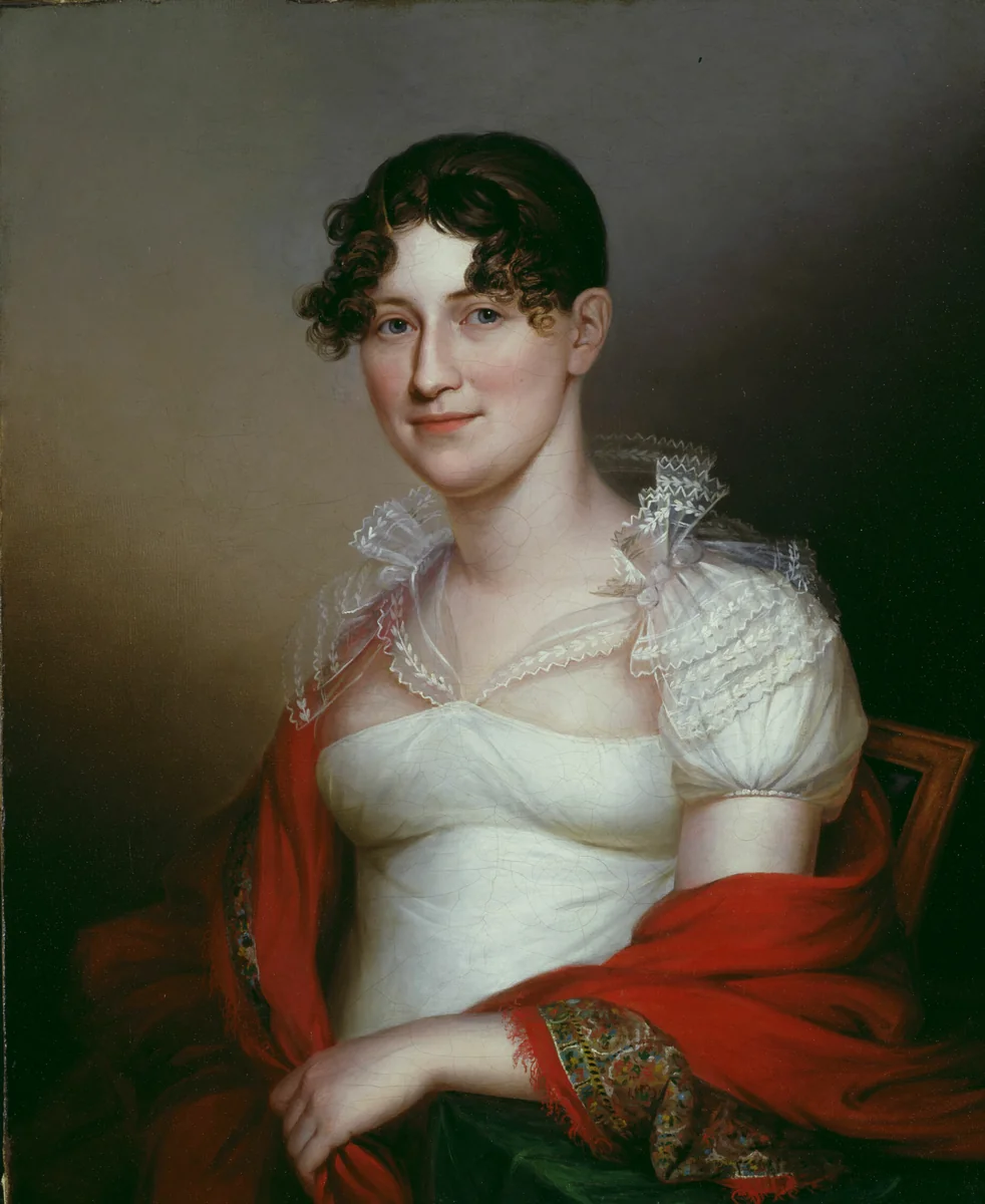 Olivia Simes Morris by James Peale, painting, 1814