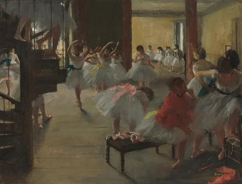 The Dance Class by Edgar Degas, painting, 1868-1878