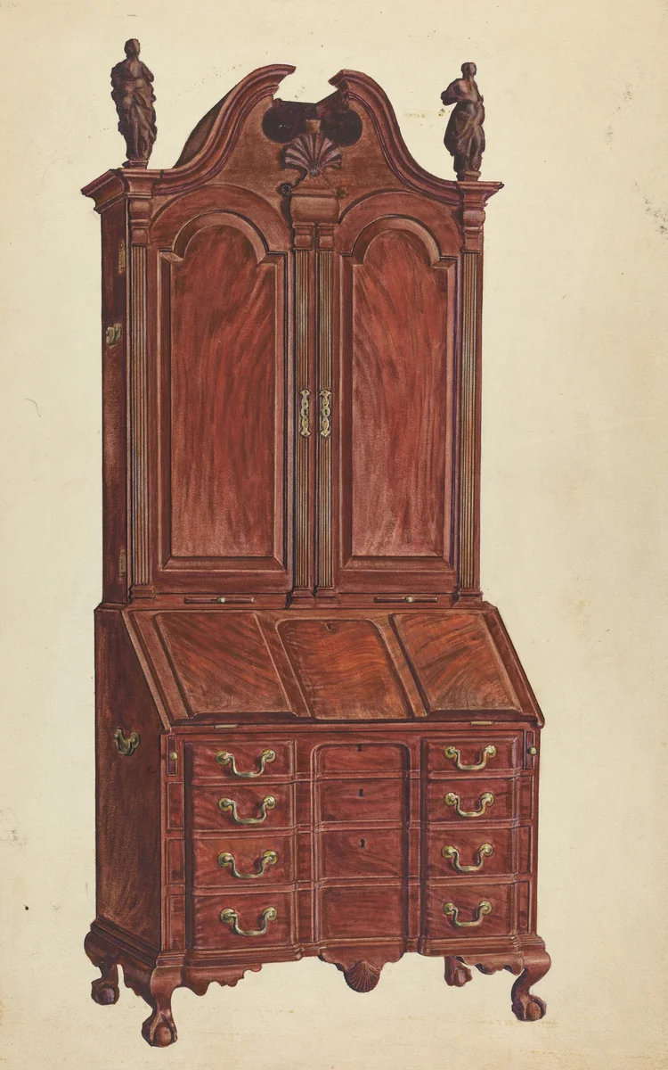 Cabinet-top Desk by Francis Borelli, index of american design, 1953