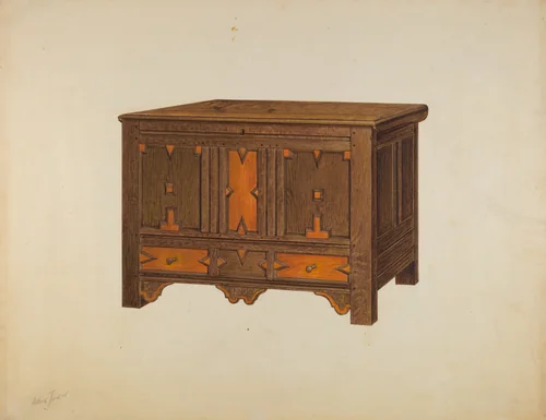 Chest by Arthur Johnson, index of american design, 1938
