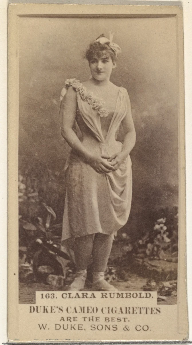 Card Number 163, Carrie Rumbold, from the Actors and Actresses series (N145-5) issued by Duke Sons & Co. to promote Cameo Cigarettes by W. Duke, Sons & Co., photograph, 1880-1889