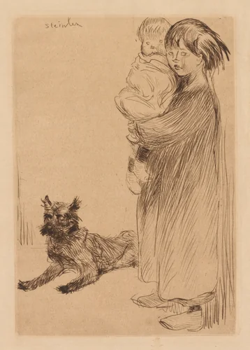 The Big Sister (La Grande Soeur) by Théophile Alexandre Steinlen, print, 1913