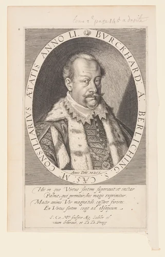 Burkhard von Berlichingen, Councilor to Rudolph II by Aegidius Sadeler, print, 1601