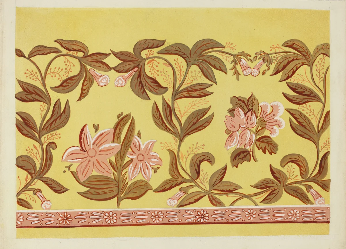 Wallpaper Border by Lee Hager, index of american design, 1935-1942