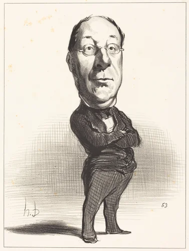 J.-B. Gustave de Laboulie by Honoré Daumier, print, 1849