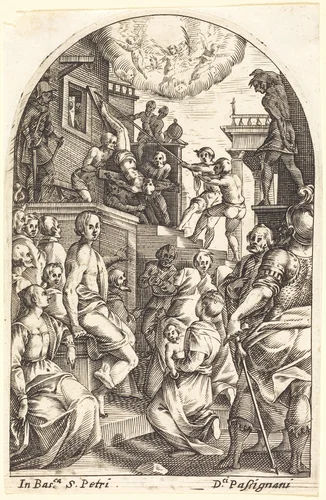 The Martyrdom of Saint Peter by Jacques Callot, print, 1608-1611