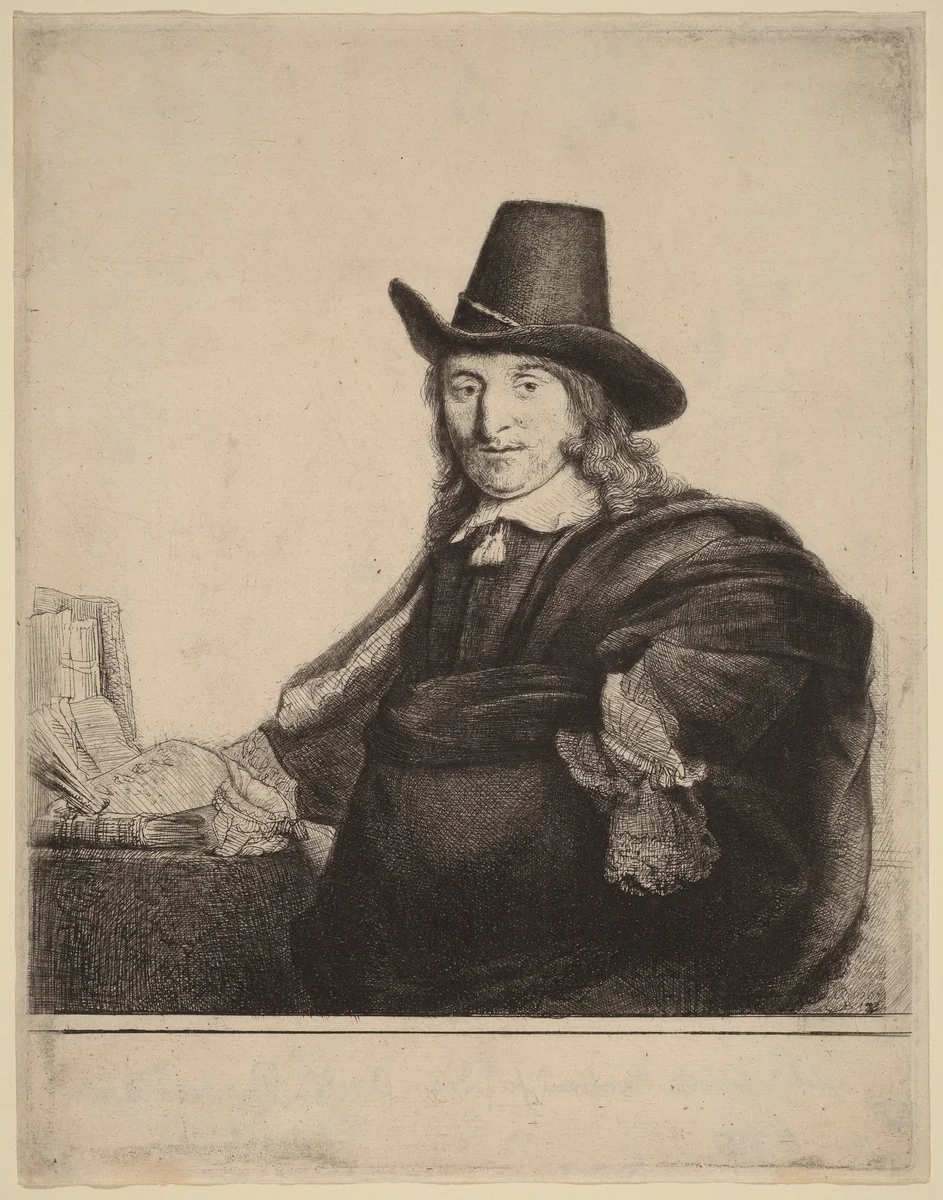 Jan Asselijn by Rembrandt van Rijn, print, 1647