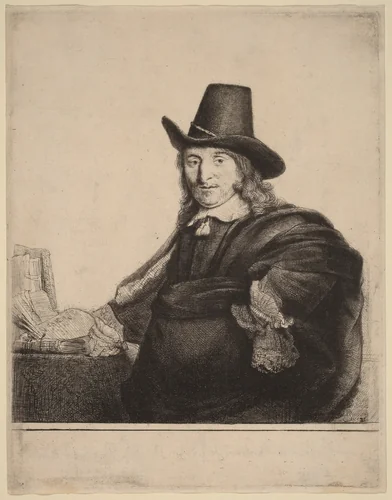 Jan Asselijn by Rembrandt van Rijn, print, 1647
