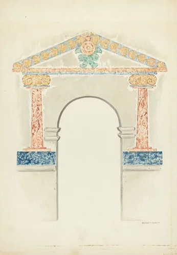 Wall Painting by Edward Jewett, index of american design, 1939