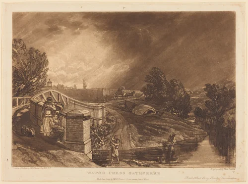 Watercress Gatherers by Joseph Mallord William Turner, print, 1819