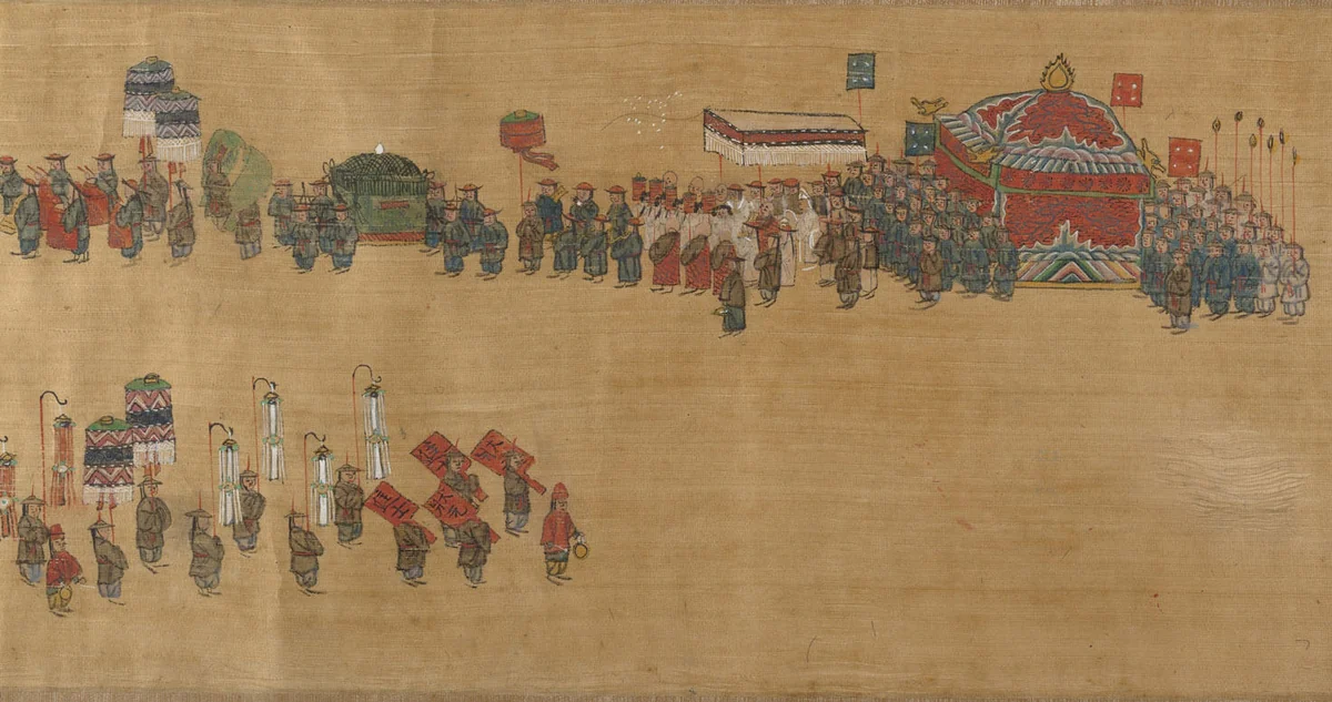 Procession by Unidentified Artist, painting, 1871-1899
