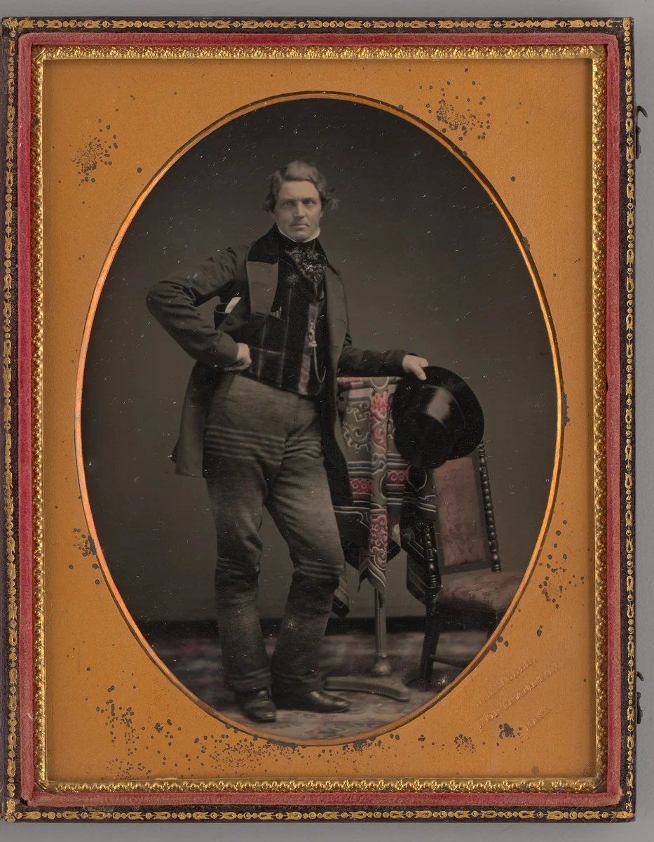 Untitled (Portrait of a Standing Man) by Jeremiah Wells, other, 1851