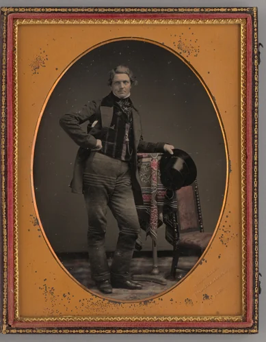 Untitled (Portrait of a Standing Man) by Jeremiah Wells, other, 1851