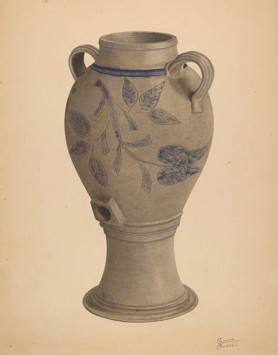 Water Cooler by Richard Barnett, index of american design, 1938