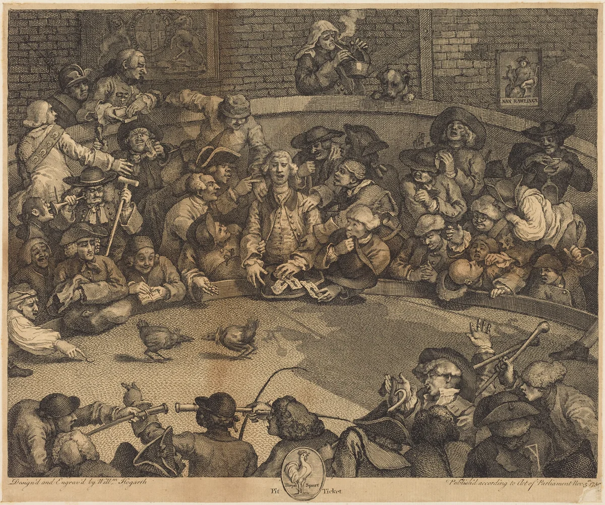 The Cockpit by William Hogarth, print, 1759