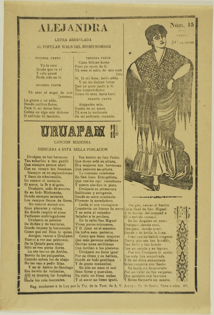 Alejandra by José Guadalupe Posada, print, 1871-1913