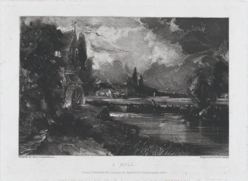 A Mill by David Lucas, print, 1830