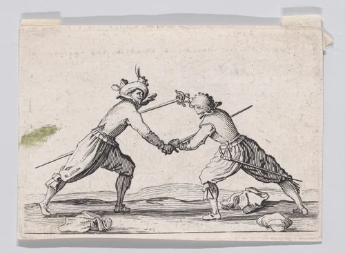 Copy of Le Duel a L'Épée (The Duel with Swords), from "Les Caprices" by anonymous, print, 1620-1700