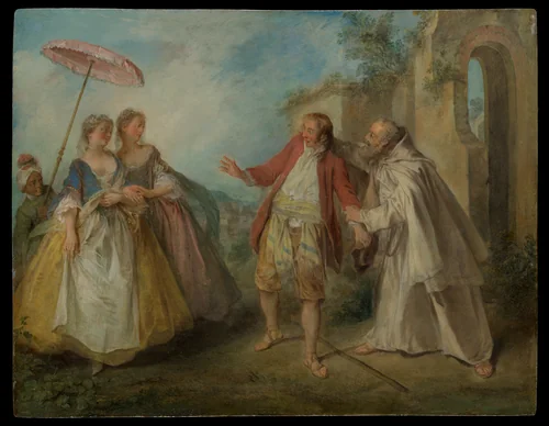 Brother Philippe's Geese by Nicolas Lancret, painting, 1731-1741