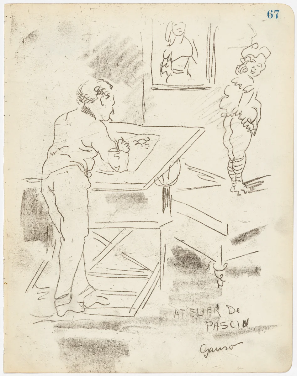 Atelier Pascin by Emil Ganso, drawing