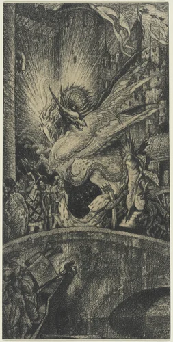 Study for a Stage Set by Léon Bakst, drawing, 1915