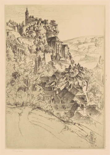 Rocamadour by John Taylor Arms, print, 1926-1927