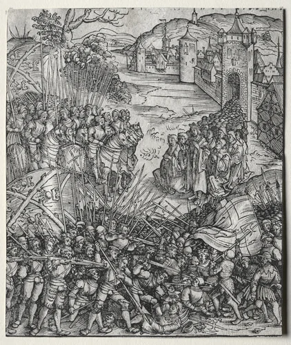 First Flemish Rebellion by Wolf Traut, print, 1512-1515