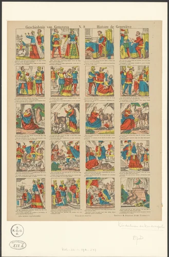Geschiedenis van Genoveva by anonymous, print, 1833-1911