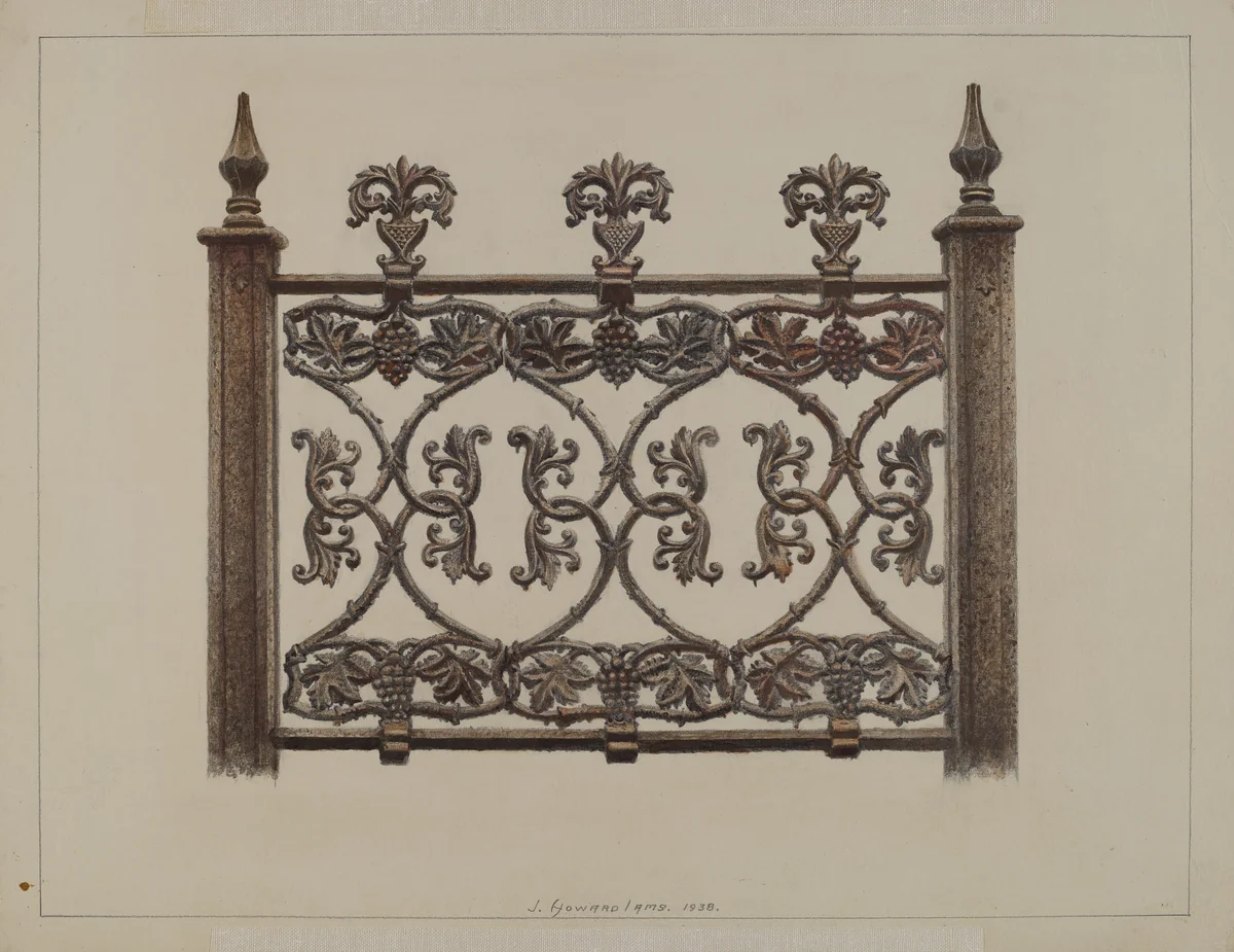 Fence Panel by J. Howard Iams, index of american design, 1938