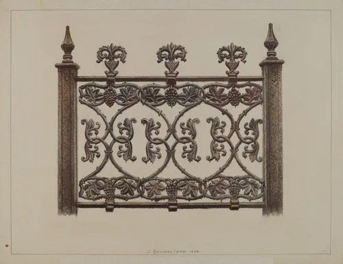 Fence Panel by J. Howard Iams, index of american design, 1938