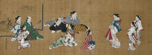 Entertainment Scene by Miyagawa Chōshun (宮川長春), painting, 1710-1753
