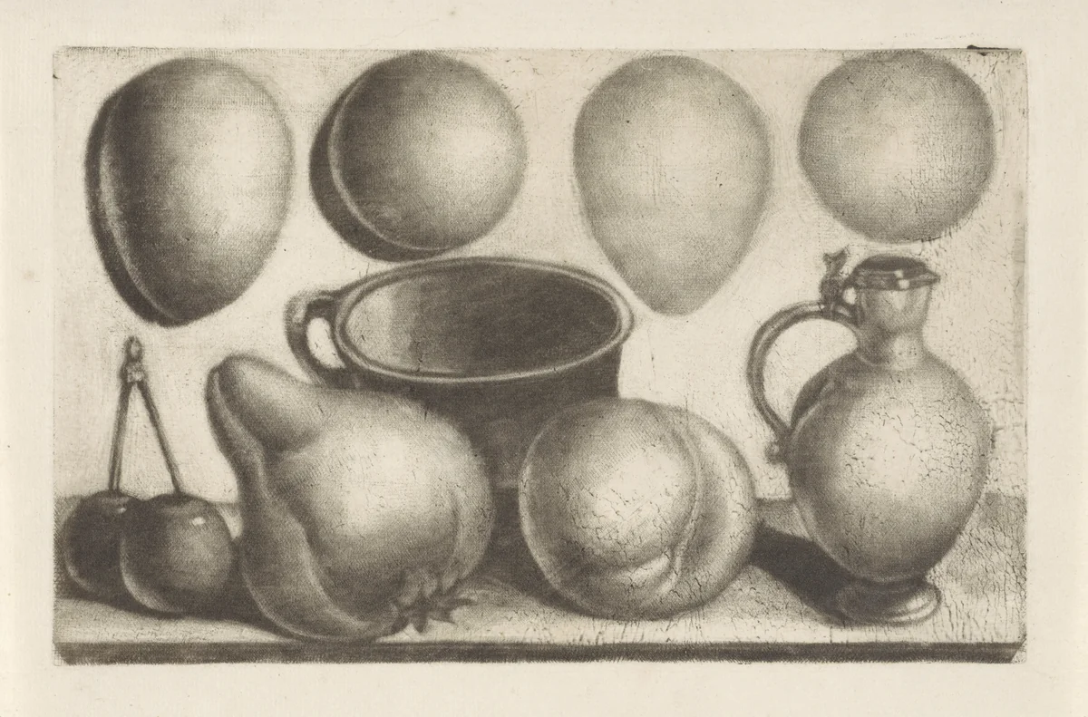 Diverse ronde voorwerpen by anonymous, print, 1680-1800