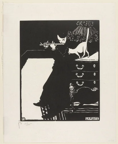 The Flute (La Flute) by Félix Vallotton, print, 1896