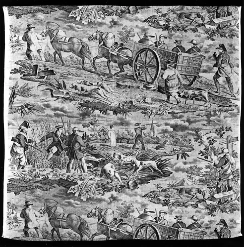 La Route de Lillebonne (The Road to Lillebonne) (Furnishing Fashion) by Horace Vernet, textile, 1822-1840