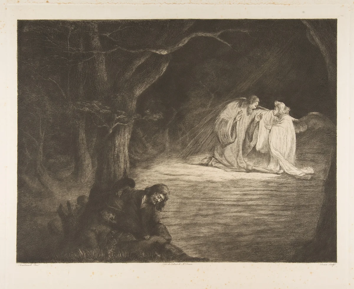 Christ on the Mount of Olives by Dominique Vivant Denon, print, 1770-1825