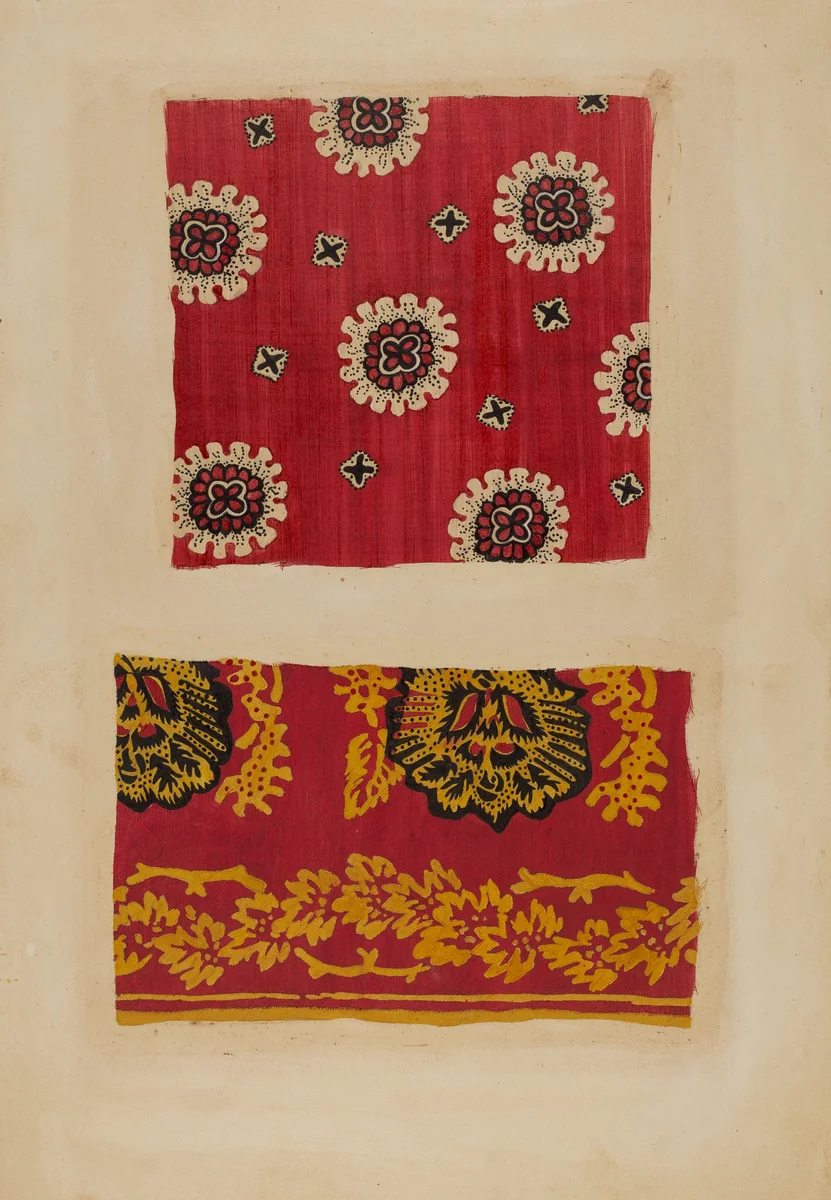 Handkerchief by American 20th Century, index of american design, 1935-1942