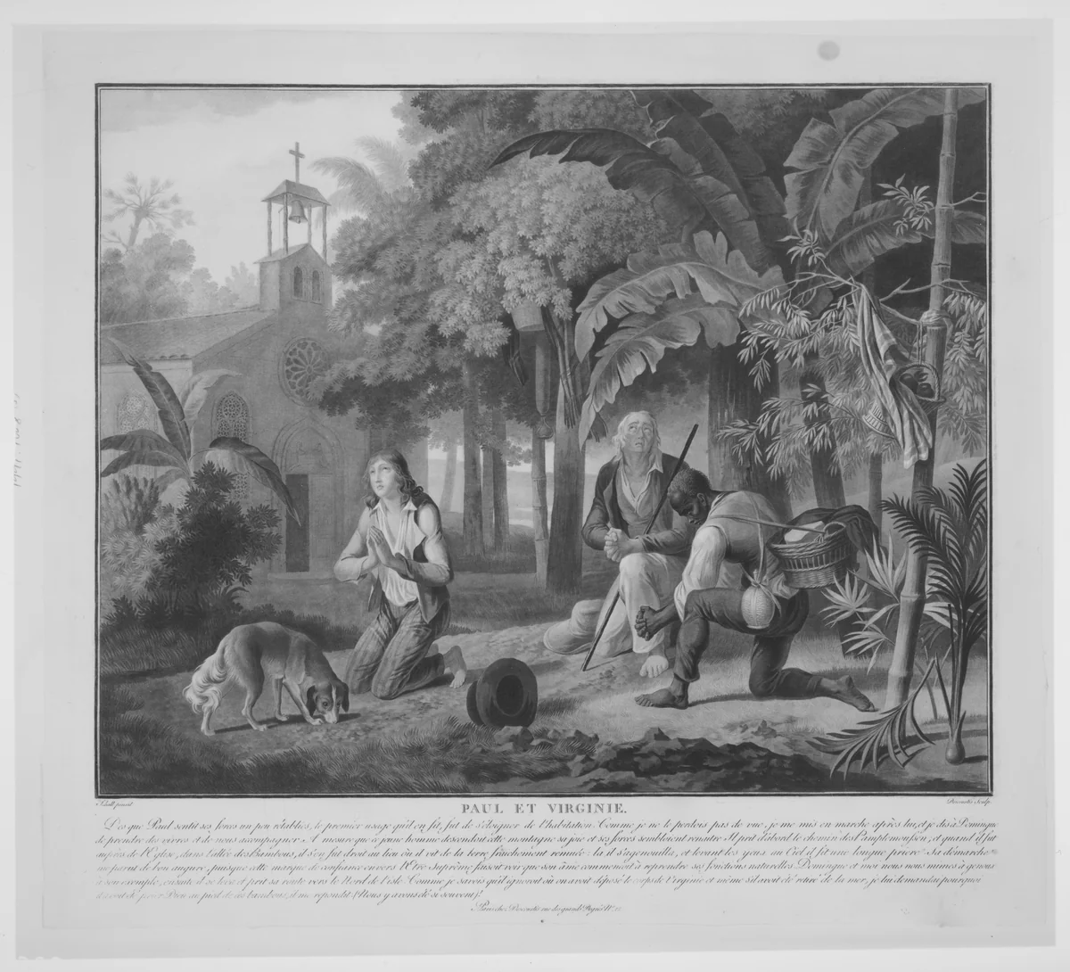 Paul et Virginie by Jean Frédéric Schall, print, 1753-1820