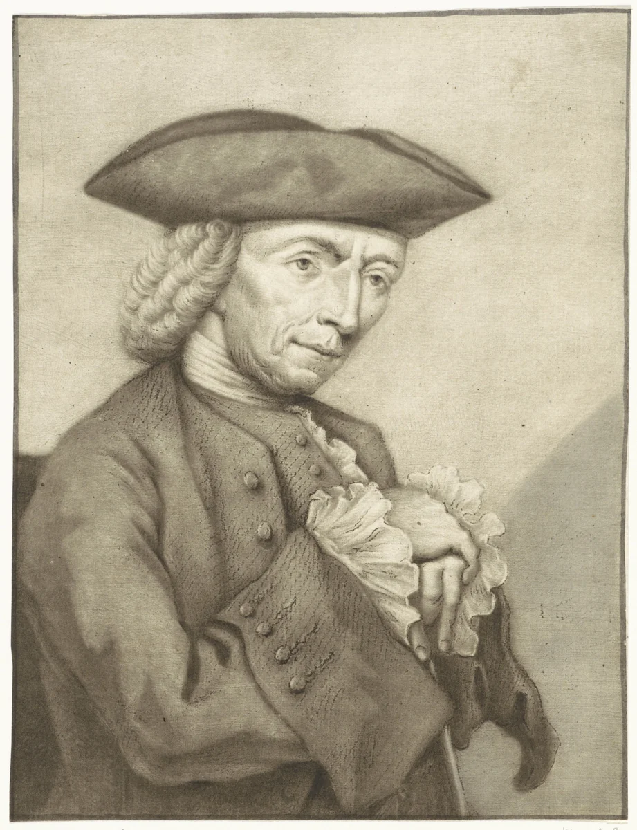 Portret van Hendrik Spilman by Pieter Louw, print, 1743-1800