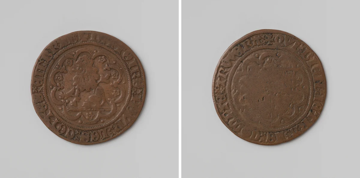 Filips de Goede, hertog van Bourgondie, rekenpenning van het hertogdom Brabant by anonymous, metalwork, 1430-1467