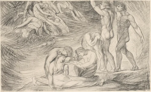 Viola Surviving the Shipwreck off the Coast of Illyria, from “Twelfth Night” by George Romney, print, 1771-1781