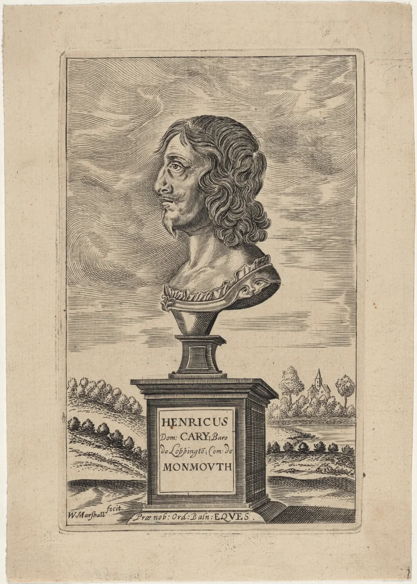 Henry Cary, Earl of Monmouth by William Marshall, print, 1649