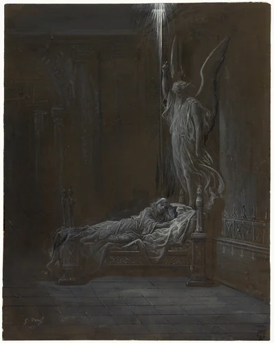 The Calling of Samuel by Gustave Doré, painting, 1877